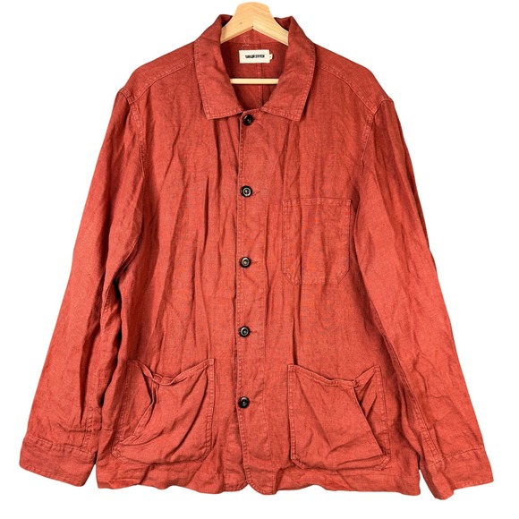 Taylor Stitch Other - Taylor Stitch The Ojai Jacket in Rust 100% Hemp Chore Coat Mens 42 Large